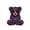 A001- Style A, variant on Wooden Jigsaw Puzzles, Stained Glass Puzzle, Bear Puzzle, Fantasy Bear, Intricate Decorative Jigsaw Set Made of Premium Wooden Puzzle Pieces, Measures 12X11X8 in for Quiet Solo