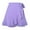 Purple, variant on RUTAYY Women Lace Up Skirt Style High Waisted Solid Color Ruffled Skirt Casual Travel Skirts