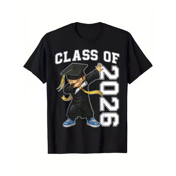 Funny Dabbing Graduate Class of 2026 T-Shirt Retro Student Graduation Apparel Cute Senior Year Tee