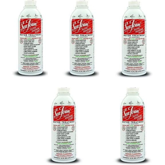 Sea Foam SF-16 Motor Treatment 16 oz Can for Gasoline Motors (5 Cans)