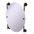 thumbnail image 1 of Allied Brass Monte Carlo Collection Oval Frameless Rail Mounted Wall Mirror, Venetian Bronze, 1 of 3