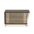 thumbnail image 3 of Baxton Studio Eckhart Modern and Contemporary Two-Tone Dark Brown and Oak Finished Wood Cat Litter Box Cover House, 3 of 7