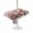 Light Pink White Peach Pink, variant on Outdoor Table Cloth with Umbrella Hole and Zipper, Pink Christmas Waterproof Round Tablecloth 60 Inch, Xmas Snowman Winter Snowflake Pink House Washable Table Cover for Outside Party Patio Picnic