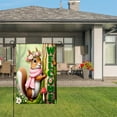 thumbnail image 3 of Amhnf Welcome Squirrel Garden Flag With Flower Crown And Scarf For Home Outdoor Garden Yard Decor 12x18 inch, 3 of 5