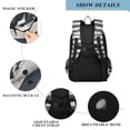 thumbnail image 4 of FORMRS Unisex School Backpack 17" Student Travel Bag with Laptop Compartment, Dark Sharks, 4 of 7