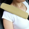 thumbnail image 6 of Foraging dimple 2Pack Soft Faux Sheepskin Car Seat Belt Pads Cover Seat Belt Shoulder Strap Covers Shoulder Pad for Car & Bag, 6 of 8