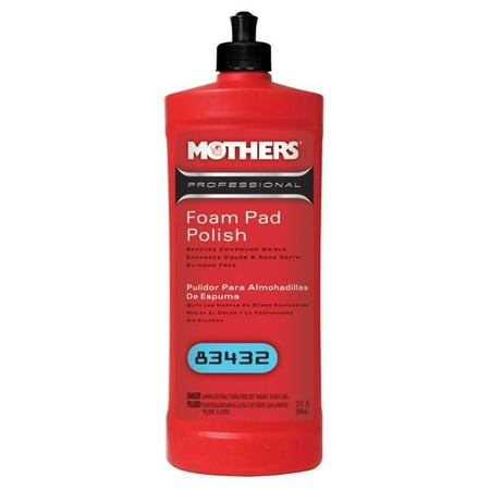 Mothers Polish 83432 32 Oz Bottle of Professional Foam Pad Polish for