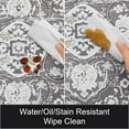 thumbnail image 5 of Kitchen Anti Fatigue Mat Set of 2 Non Skid Waterproof Kitchen Floor Mat Vintage Cushioned Comfort Standing Desk Office Mat Runner for Kitchen Sink Laundry, 17"x47"+17"x28", Brown, 5 of 6