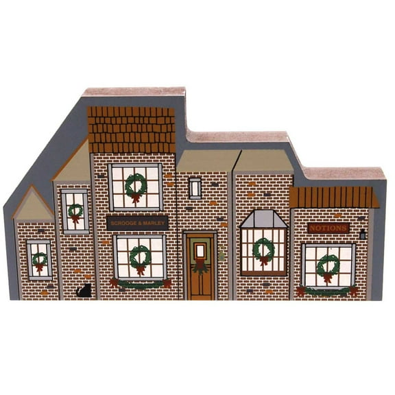 3.50In Scrooge & Marley Notions, Wood, Landmark Cincinnati Zoo Dickens Cstm7736