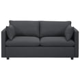 thumbnail image 2 of Modway Activate Contemporary Modern Fabric Upholstered Apartment Sofa Couch and set of 2 Accent Lounge Armchair In Gray, 2 of 5