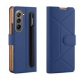 thumbnail image 1 of Suitable For Samsung Z Fold5 Mobile Phone Case Flip Pen Bag, Electroplated Case, 1 of 5
