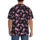 thumbnail image 3 of Balery Breast Cancer Awareness (2) Camisa Casual de Manga Corta con Botones para Hombre, Texturizada, Estilo Cubano, para Playa, Verano-Small, 3 of 5