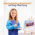 thumbnail image 3 of Loomini 27 Pc Kids Paint Set: Canvas, Tabletop Easel, Brushes - Ages 8-12, 3 of 6