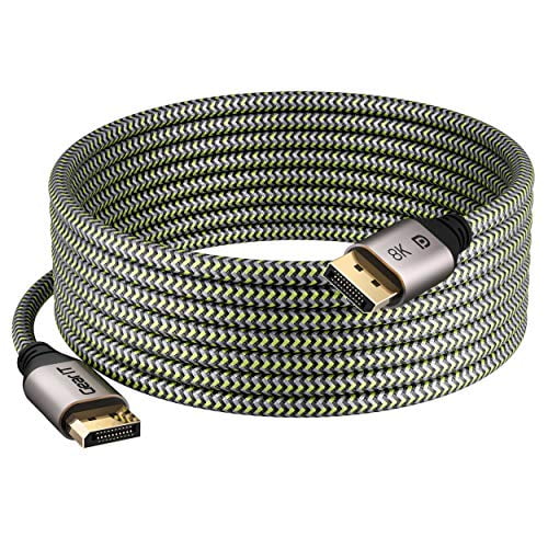 GearIT DisplayPort to DisplayPort Cable 1.4 (8K@60Hz, 4K@144Hz, 2K@165Hz), 10 Feet, 1 Pack