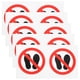 thumbnail image 1 of 10 pegatinas de seguridad para evitar pisar Etiquetas adhesivas de advertencia de "no pisar", 1 of 7