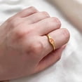 thumbnail image 2 of Sunstone Ring: 925 Sterling Silver, Gold Plated, Oval Gemstone Ring, Gift For Her, 2 of 2