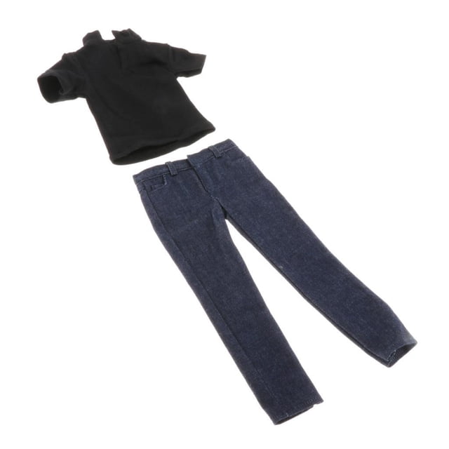 Tholdsy 1/6 Coat Pants Shirt Set for Male 12'' Figure Body Juguetes traje de camiseta corta