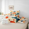 thumbnail image 4 of Erosebridal Colorful Groovy Floral Bed in a Bag Queen Size, Retro Flower Bed Set , Microfiber 7pcs, 4 of 5