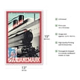 thumbnail image 2 of Denmark (Dänemark) - The Danish State Railways - Vintage Railroad Travel Poster by Pierre Fix-Masseau c.1935 - Master Art Print (Unframed) 13in x 19in, 2 of 4