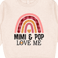 thumbnail image 3 of Inktastic Mimi and Pop Love Me Girls Granddaughter Rainbow Toddler Sweatshirt, 3 of 4