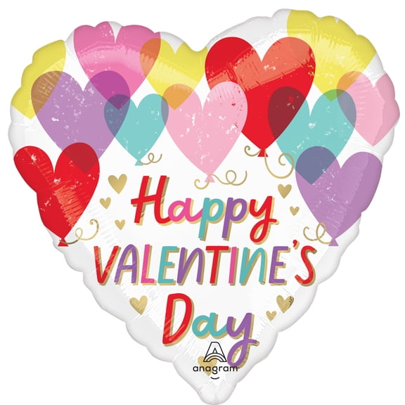 Hearts on hearts Valentine balloon