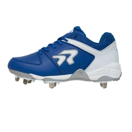 UPC: 0840238710896 | Ringor Flite Softball Metal Spikes-Royal