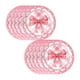 thumbnail image 2 of 10 platos de cena con diseño de lazo, decoraciones para fiestas con temática de lazo, platos de papel desechables, adecuados para baby showers, despedidas de soltera, fiestas de cumpleaños, etc. Plato, 2 of 6