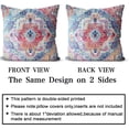 thumbnail image 2 of Antique Turkish Hereke Rug Print Boho Throw Pillow Cover 18x18 Inch Set of 2 Double Sided Decorative Soft Throw Pillow Case Cushion Case for Home Decor Living Room Bed Couch Car, 2 of 6