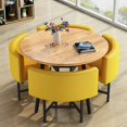 thumbnail image 1 of Modern Round Dining Table Set Chairs Lunch Kitchen Nordic Luxury Dining Table Magazine Mesas De Comedor Living Room Furniture My Lux Decor Round, 1 of 59