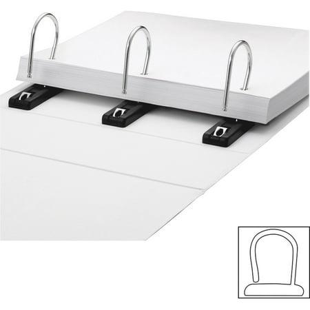 IdeaStream, IDESNS01701, Gapless D-shape Ring View Binder, 1 Each, White