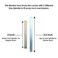 thumbnail image 5 of Cut Glass Mortise Knob Clear, 5 of 7