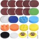 thumbnail image 2 of Muyoka Disco de lijado Almohadillas de lija de 3 pulgadas Hoja de lija de grano 40-7000 Papel de lija reutilizable lavable en seco húmedo con almohadilla de lana de esponja Poste de bandeja adhesiva p Muyoka Hogar, 2 of 7