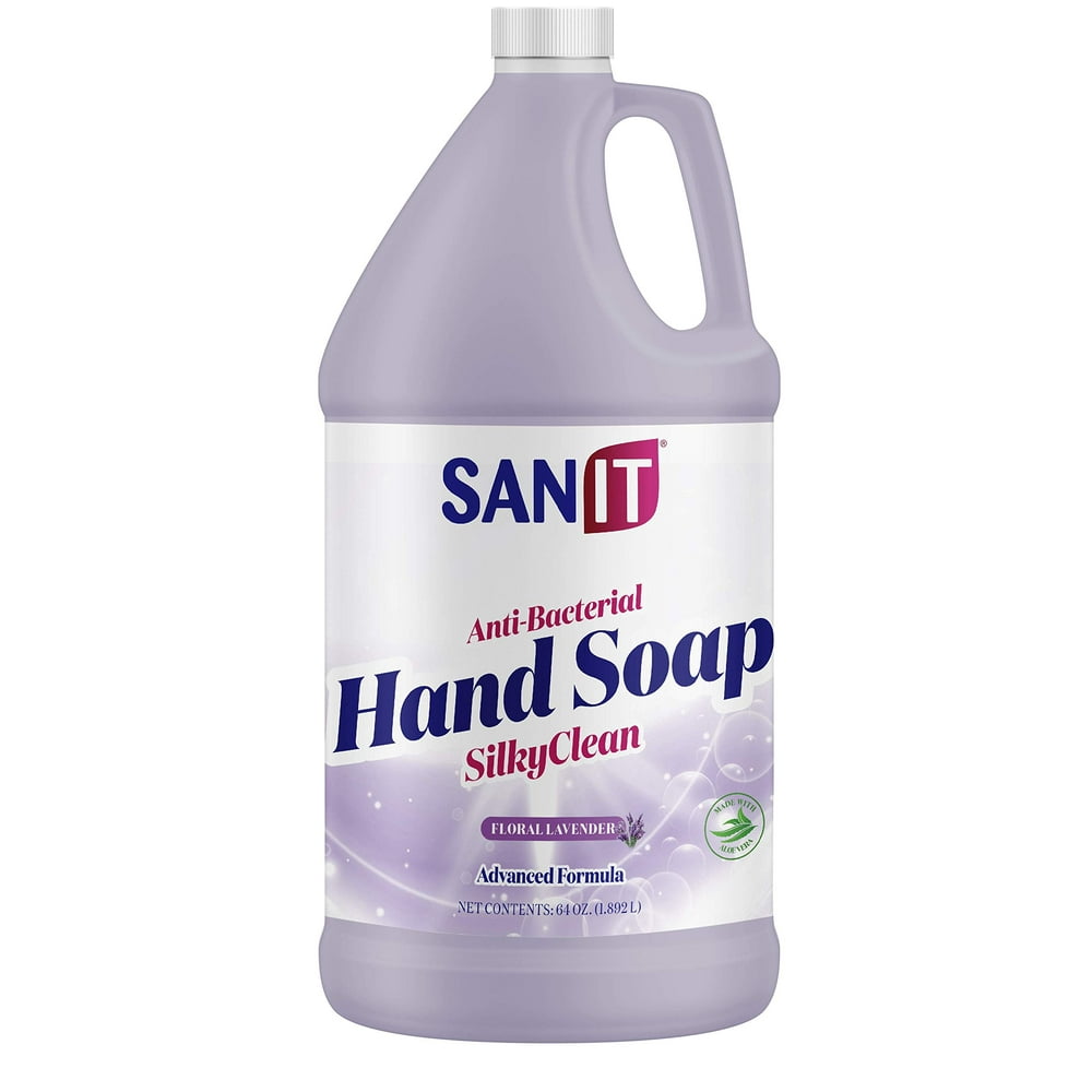 Sanit Silky Clean Antibacterial Liquid Gel Hand Soap Refill Advanced