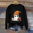 thumbnail image 2 of Enjoytime Women's Halloween Sweatshirts Cute Spooky Printed Crew Neck Long Sleeve Tops Fall Casual Pullover Sweatshirt, 2 of 5