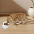 thumbnail image 4 of Bol Surélevé pour Chat avec Design Incliné et Oreilles pour une Alimentation Intérieure Confortable, 4 of 4