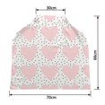 thumbnail image 2 of PKQWTM Hearts Pastel Pink Dots Texture Nursing Cover Baby Breastfeeding Infant Feeding Cover Baby Car Seat Cover, 2 of 2
