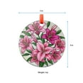thumbnail image 5 of Pink Lily Flowers Stained Glass Suncatcher, Birth Month Flowers Window Decor, Botanical Glass Ornament, Handmade Floral Sun Catcher, Stained Glass Ornament 2025, Holiday, 5 of 5