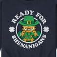 thumbnail image 3 of Garfield - Ready For Shenanigans  - Men's Crew Neck Fleece Pullover, 3 of 5