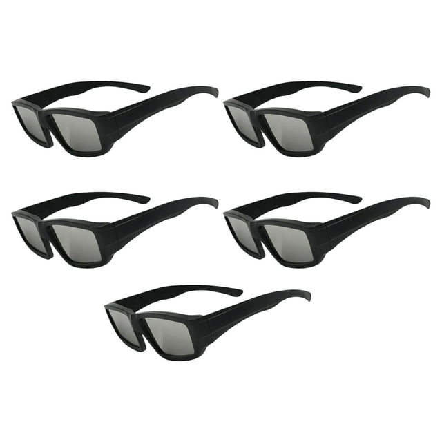 Hearth & Gear Direct From Factory: Solar Occultation Viewing Glasses (5 Pairs) Secure & Comfortable For Solar Observation Goggles for compatible with Polarized Goggles Clear Ski Goggles over Glasses
