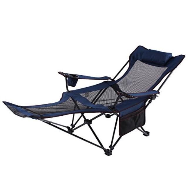 folding chair with footrest walmart