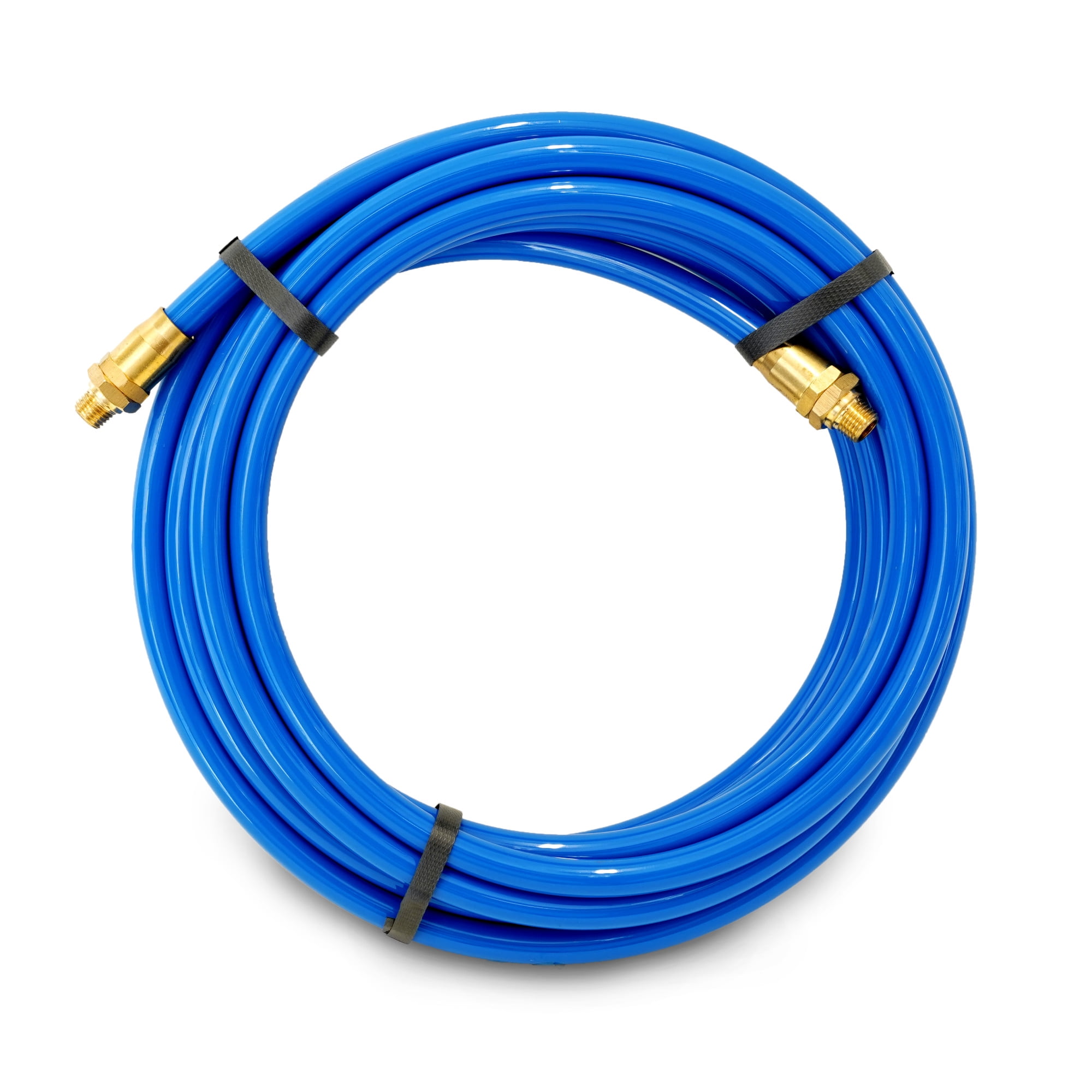 STEELMAN 50049-IND 25-Foot 3/8-Inch ID Air Hose with Reusable 1/4-Inch NPT Brass Fittings