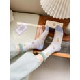 thumbnail image 6 of Holzlrgus Women's Cute Vintage Floral Patterned Cotton Crew Socks Teen Girls Korean Kawaii Fancy Dress Socks, 6 of 7