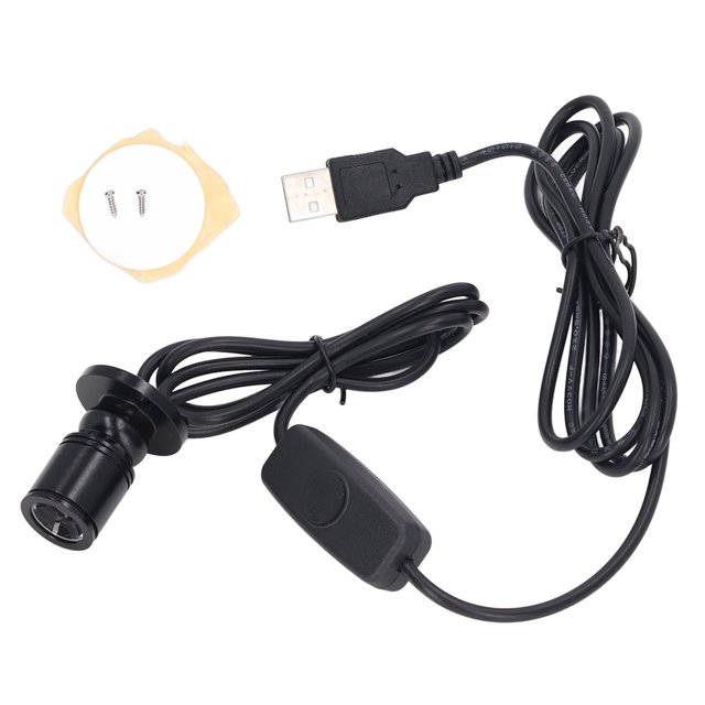 Foco LED mini de 5 V, brillante, regulable por USB, con cable de 6,6 pies para vitrina, armario de joyas, porche, luz natural de 4000 K