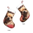 thumbnail image 6 of Cauagu Vintage Red Flower Chihuahua for Christmas Stockings,1-Pack Large Xmas Stocking Holiday and Farmhouse Stocking Fit for Christmas Holiday Party Decoration(17.7*11 Inch), 6 of 7