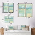 thumbnail image 4 of Designart "Landscape of Olive Sprigs - Nature's Canvas I" Abstract Liquid Ink Framed Wall Art Set Of 2 - Modern Blue Gallery Wall Frame Set For Home Decor, 4 of 6