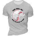 thumbnail image 2 of Menu2019s T-Shirt Décontracté à Manches Courtes avec Design Thème Baseball pour Confort et Usage Quotidien, 2 of 4