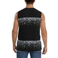 thumbnail image 4 of Pofeuu Silver Glitter1 Print Men's Muscle T-Shirt, Sleeveless, Muscle Tank, Classic Muscle Tee Top For Men Casual Sleeveless Muscle T-Shirt Trendy Clothes-XX-Large, 4 of 7