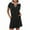Black #02, variant on Busydd Summer Dresses for Women 2025 Trendy Lapel Sundresses for Women Casual Color Block Summer Dress Comfy V Neck Shirt Dress Loose Golf Tennis Dresses with Pockets