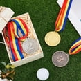 thumbnail image 4 of Medallas de premio para ganadores de 3 estilos Medallas de aleación con cinta Medallas de 1.er, 2.º y 3.er lugar Medallas de premio de metal Medallas de premio de oro, plata y bronce, 4 of 6