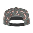 thumbnail image 4 of Daiia Hedgehogs and Flowers1 print Flat Bill Hats Flat Brim Trucker Cap Baseball Cap Adjustable Classic Low Profile Hat Unconstructed Plain Cap, 4 of 9